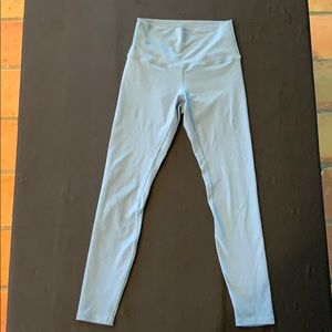 ONE thick 3/4 leggings size 6 slate blue